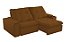 SOFA RETR IBIZA 230 C/PT COPO VEL MARROM/19 - IMPERIO - Imagem 1