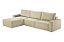 SOFA LE CANTON 3MOD 80 + PUFF LIN BEGE/30 - IMPERIO - Imagem 1