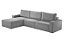 SOFA LE CANTON 3MOD 80 + PUFF LIN CINZA/27 - IMPERIO - Imagem 1