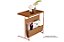 MESA REVISTEIRO COURO CAST/BRONZE - JB - Imagem 1