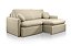 SOFA RETR SF.4350 OSLO S/CX 220 LIN BEGE/564 - JC ESTOF - Imagem 1