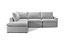 SOFA RETR CHAISE S/CX BLUMENAU MONTIJO/PRATA/023 - FERONI - Imagem 2