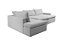SOFA RETR CHAISE S/CX BLUMENAU MONTIJO/PRATA/023 - FERONI - Imagem 4