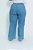 Calça Pantalona Wide Leg Jeans Feminina Lavagem Clara - Imagem 3