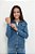 Jaqueta Jeans Feminina Tradicional Juvenil Confortável - Imagem 5