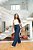 Calca Wide Leg Pantalona Jeans Com Elástico Na Cintura - Imagem 3