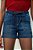 Shorts Infantil Jeans Feminino Cintura Alta Com Elástico - Imagem 3