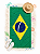 Toalha de Praia Brasil 70 x 140 cm – Algodão e Poliéster - Imagem 1