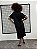Vestido Drapeado Frente - PRETO - Imagem 4