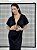 Vestido Drapeado Frente - PRETO - Imagem 3