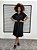 Vestido Franzido Frente/Costas - PRETO - Imagem 1