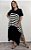 Vestido Listra Central - LISTRA PRETO/BRANCO - Imagem 1