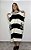 Vestido Glamour - LISTRA PRETO/BRANCO - Imagem 1