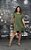 Vestido Drapeado Costas - VERDE EXERCITO - Imagem 1
