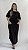 Vestido Amarrações - PRETO - Imagem 1