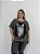 Blusa Tule Costas Gato Bordado - CINZA ESCURO - Imagem 1