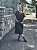 Vestido Balenciaga Pato Real - PRETO - Imagem 4
