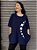 Blusa Quadrada Lua Planetas - AZUL MARINHO - Imagem 2