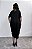 Vestido Londres Rosa Caveira Bordado - PRETO - Imagem 4