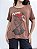 Blusa Essência Frida Bordada - MARRON - Imagem 1