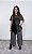 Blusa Pontas Bicolor Listras - PRETO/CINZA - Imagem 1