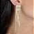 Brinco Dourado de Luxo com 123 Pedras de Strass - Imagem 2