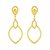 Brinco Dourado Luxo Gota de Gala - Imagem 1