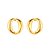 Brinco Dourado Elo Corrente - Imagem 1