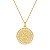 Colar Dourado Medalha São Miguel Arcanjo Cravejado de Zircônia - Imagem 1