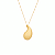 Colar Dourado de Gota Curvada - Imagem 1