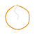 Colar Dourado Chocker Trançada - Imagem 1