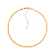 Colar Dourado Chocker de Fita - Imagem 1