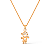 Colar Dourado Filho com Zircônia - Imagem 1