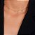 Colar Dourado Chocker Pontos de Luz Coloridos Cristais - Imagem 2