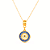 Colar Dourado Medalha Olho Grego - Imagem 1