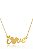 Colar Personalizado Love Mickey Folheado Em Ouro Ouro 18k - Imagem 1