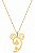 Colar Personalizado Castelo Da Disney E Mickey Folheado Em Ouro 18k - Imagem 1