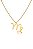 Colar Personalizado Signo De Virgem Folheado Em Ouro 18k - Imagem 1