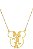 Colar Personalizado Minnie No Meio Folheado Em Ouro 18k - Imagem 1