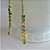 Brinco Fio De Corrente De Zircônias Coloridas Sortidas Banhado Em Ouro 18k - Imagem 8