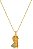 Colar Personalizado Elsa Frozen  Folheado Em Ouro 18k - Imagem 1