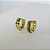Brinco Argolinha Com Micro Zircônias Coloridas Banhado Em Ouro 18k - Imagem 5