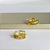 Brinco Argolinha Com Micro Zircônias Coloridas Banhado Em Ouro 18k - Imagem 8