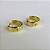 Brinco Argolinha Com Micro Zircônias Coloridas Banhado Em Ouro 18k - Imagem 9