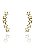 Brinco Ear Cuff Estrelas Pequenas Banhado Em Ouro 18k - Imagem 3