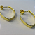 Brinco Argola Oval Banhado Em Ouro 18k - Imagem 4