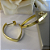 Brinco Argola Oval Banhado Em Ouro 18k - Imagem 6