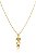 Colar Com Pingente De Menina Banhado Em Ouro 18k - Imagem 3