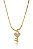 Colar Com Pingente Pequeno De Chave Banhado Em Ouro 18k - Imagem 3