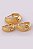 Trio De Brincos Argolinhas Grossas Banhado Em Ouro 18k - Imagem 3